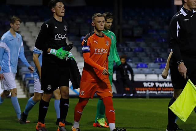 Hatters midfielder Jake Peck