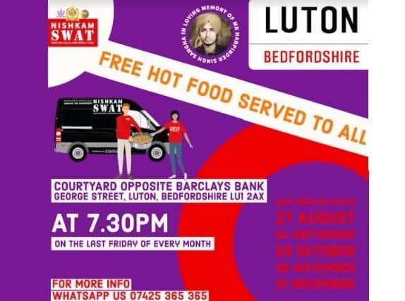 A charity has launched a free community kitchen in Luton on the last Friday of every month