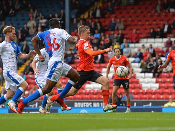 Luke Berry scores to make it 2-2 at Blackburn Rovers on Saturday