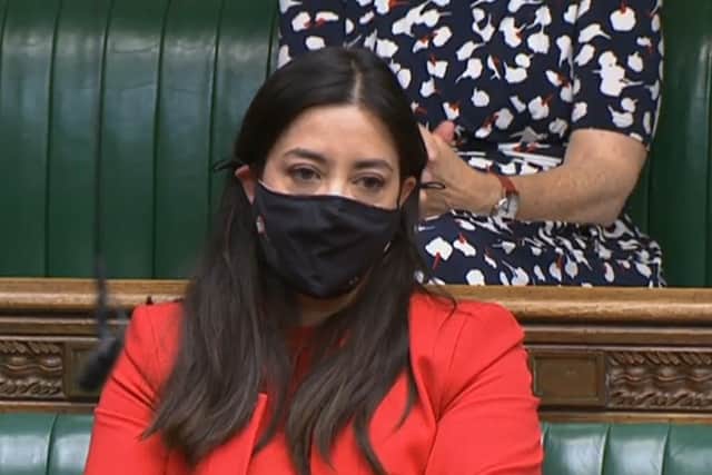 Sarah Owen MP in the House of Commons
