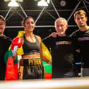 Nicola Barke with her team in the ring