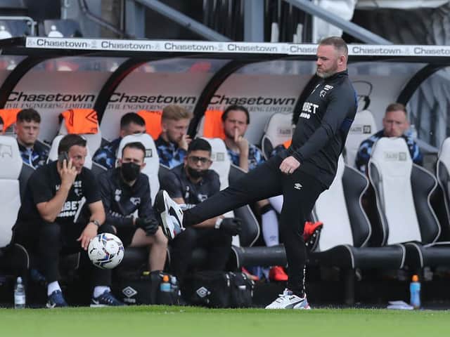 Derby County boss Wayne Rooney