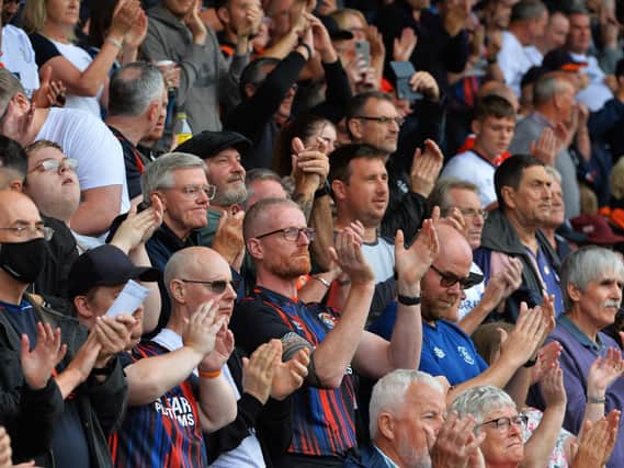 Town's travelling fans give their players a fine ovation at Bournemouth - pic: Gareth Owen
