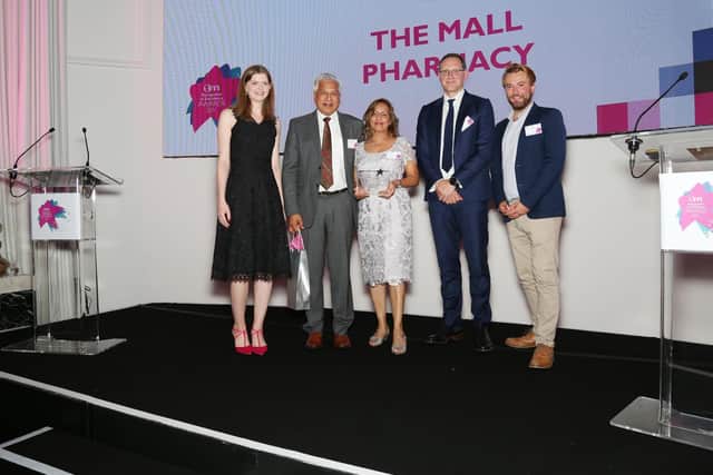 The winning Mall Pharmacy team
