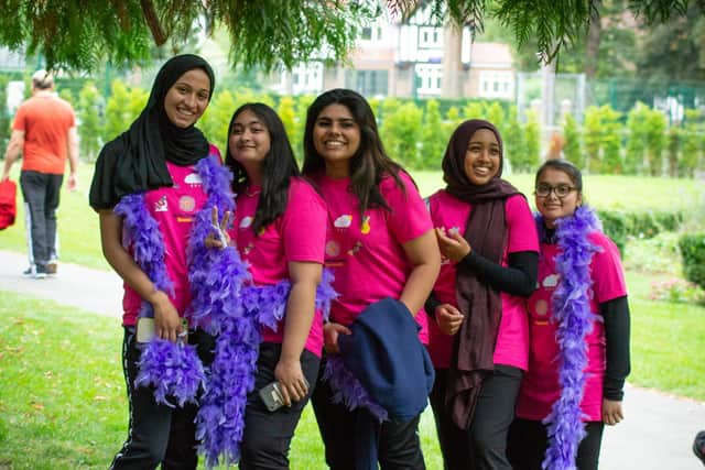 It was a sea of pink and purple at the Luton Walk of Hope - credit Tessallated Photography