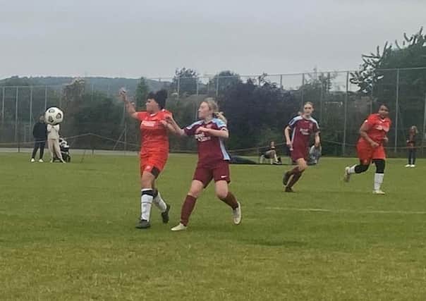 Action from Luton Town Ladies