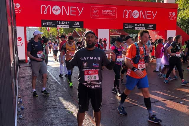 Rayman Khan at the London Marathon