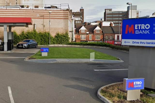 The Metro Bank in Luton now offers a safe space for people fleeing domestic violence - Google Maps