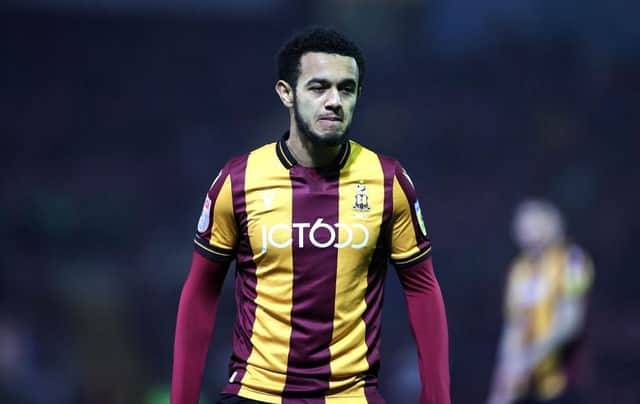 Hatter winger Dion Pereira has struggled for game time at Bradford City recently
