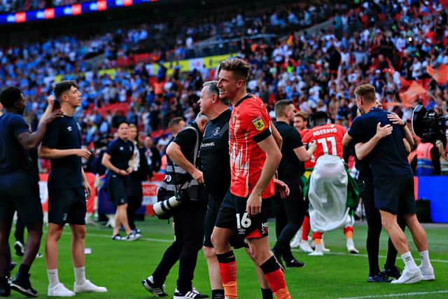 Reece Burke came on for Tom Lockyer in the early stages of Luton's play-off final victory