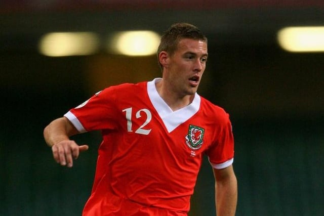 International recognition came fairly quickly as after playing just four times for Villa, he made his debut for Wales when coming on in a 4-0 European Championships qualifier win over Azerbaijan, replacing Craig Bellamy in the 72nd minute. Strikes from Gary Speed, John Hartson, Ryan Giggs and an own goal sealed the victory.