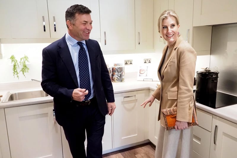 Her Royal Highness checked out the brand-new kitchens inside the retirement apartments