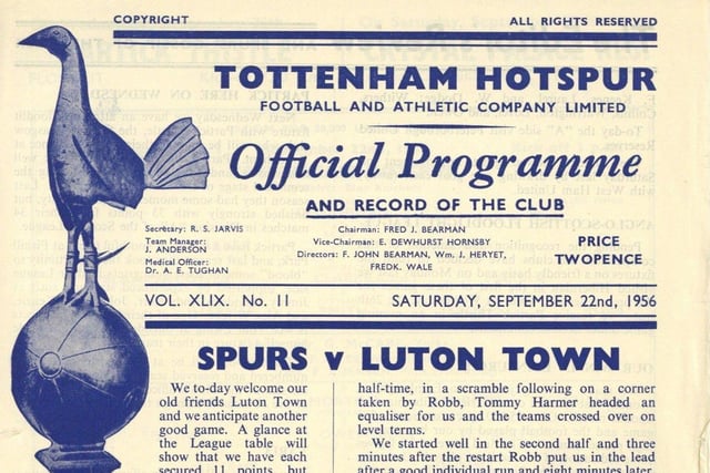 With Luton and Spurs both in Division One at the time, the game at White Hart Lane ended in a very comfortable victory for the hosts.