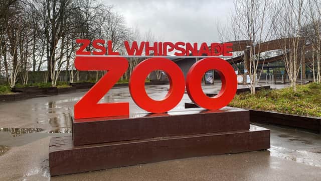 Sign outside the zoo. Picture: Olivia Preston