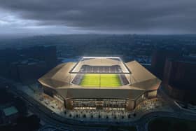 An artists impression of Luton's new ground at Power Court - pic: Luton Town FC
