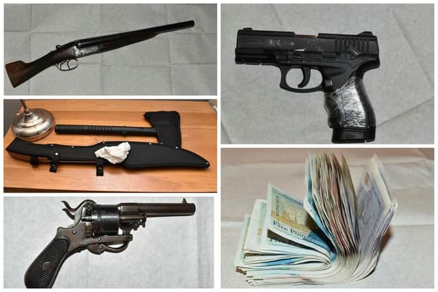 The evidence seized by police in Luton. Picture: Bedfordshire Police