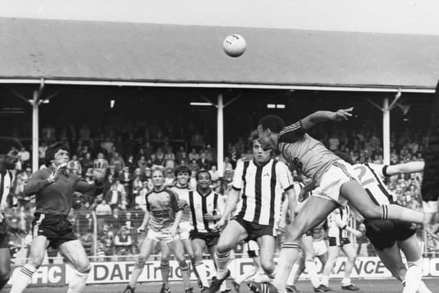 Paul Elliott goes for goal during his time with the Hatters - pic: Hatters Heritage