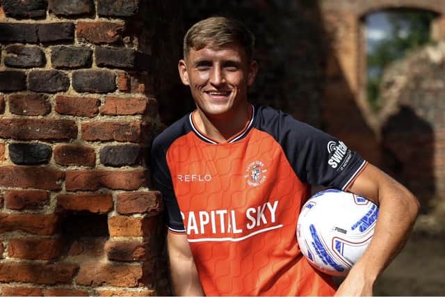 Callum Marshall is in contention to face Reading this afternoon - pic: Luton Town FC