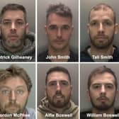 Clockwise from top left: Patrick Gilheaney, John Smith, Tali Smith, William Boswell, Alfie Boswell, and Gordon McPhee. Picture: Leicestershire Police / SWNS