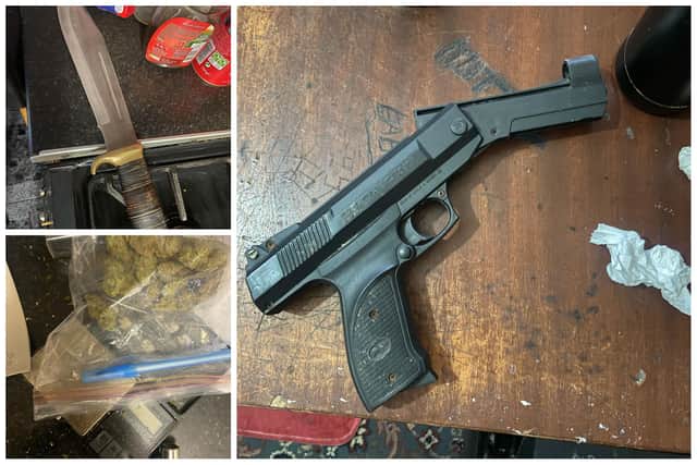 Some of the items seized in Luton