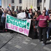 Luton turns out for a cost of living crisis rally. PIC: Tony Margiocchi