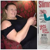 Theresa before and after her weight loss