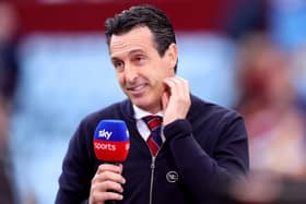 Aston Villa boss Unai Emery faces the cameras recently - pic: Nathan Stirk/Getty Images