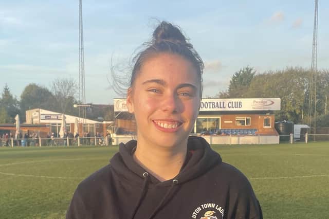Luton Town Ladies' Lil Sanders was on target in the FA Women's Cup