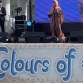 Maryam Jazeem delivers a captivating Quran recitation on the stage of the Colours of Eid Festival.