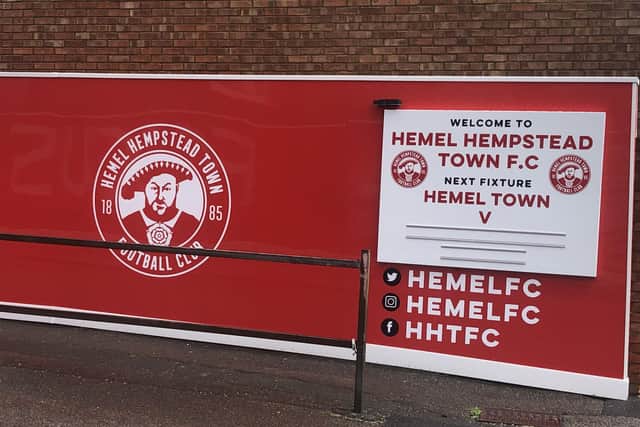 Hatters were in action at Hemel Hempstead this afternoon