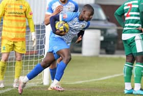 Barton Rovers’ Temilola Akinbusoye netted the equaliser against Waltham Abbey