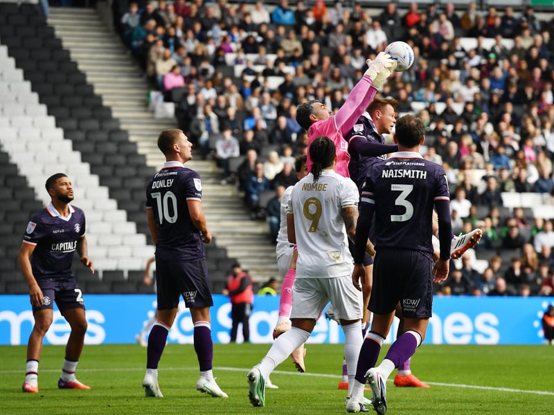 Experienced stopper started a third successive league game and was having a fairly quiet afternoon, demonstrating real calmness to come out of his box and control on his chest rather than head away when under pressure from the MK Dons' attackers. That was until Gilbey somehow picked out the top corner from 35 yards, as he had very little chance of keeping out the midfielder's attempt that flew into the top corner, in what was a one-in-a-million strike. Was the same after the break, until Luton drew level, which saw Dons take the ascendancy for a few minutes, and make the most of it, winning a penalty that was tucked into the side-netting by Collins for the winner.