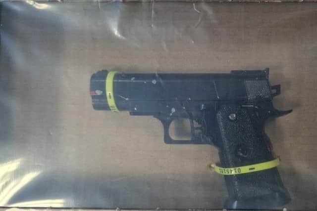 This gun was also uncovered