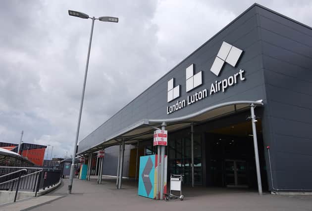 Thet entrance to London Luton Airport (Photo by Richard Heathcote/Getty Images)