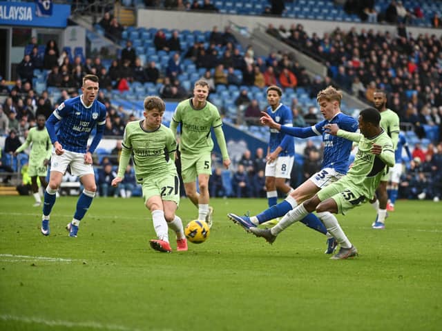 Luton fell to defeat at Cardiff City this afternoon - pic: Andy Fitzsimons