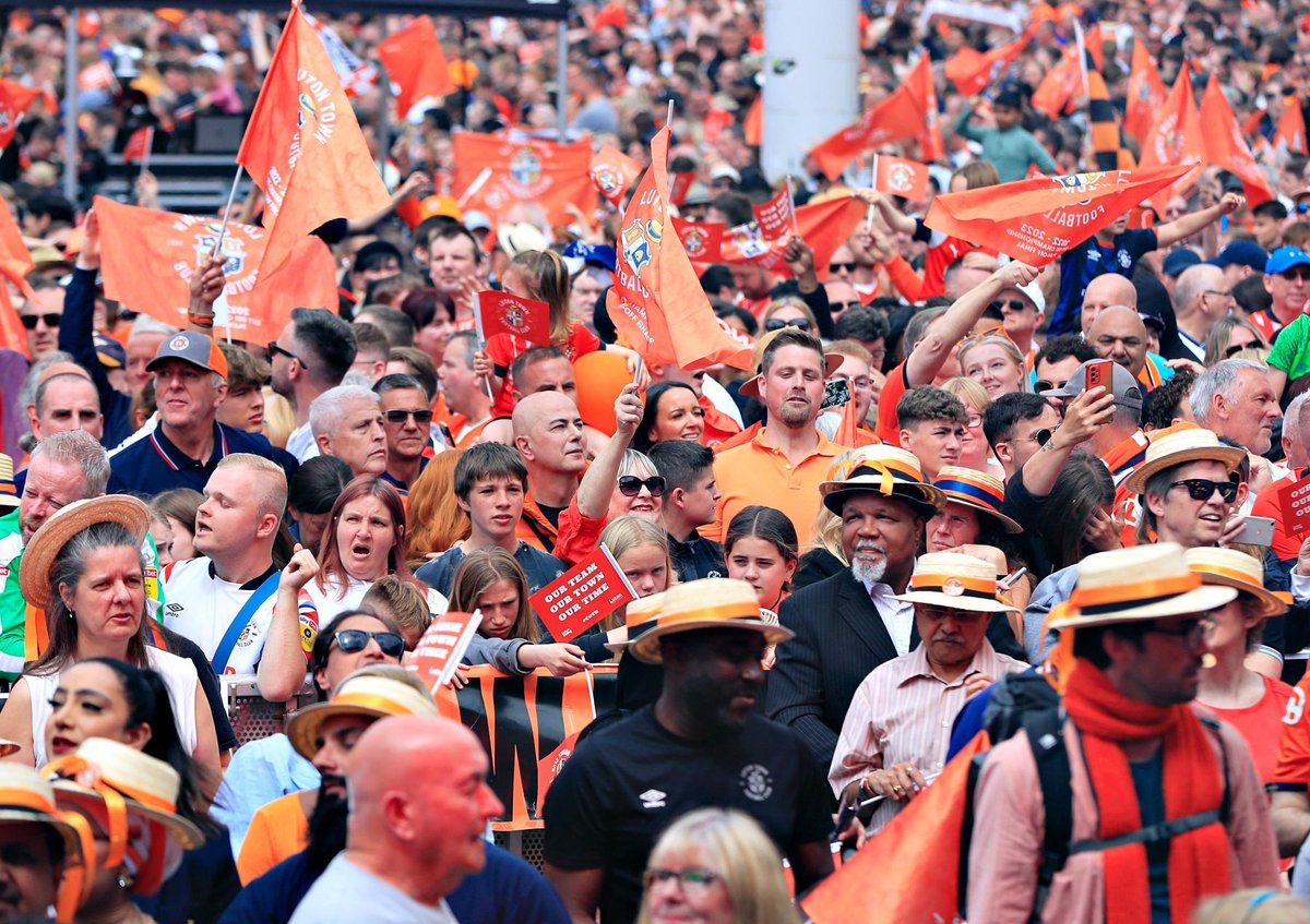 Luton Town fans back the Hatters to stay up this season