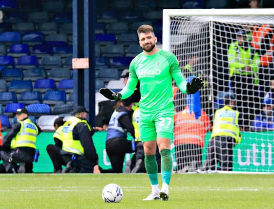 On-loan Luton keeper Matt Ingram during his home debut for the Hatters at the weekend