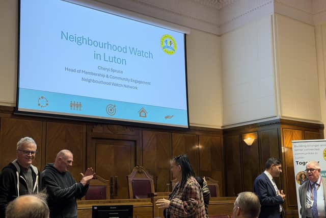 Neighbourhood Watch relaunch/annual meeting in Luton town hall