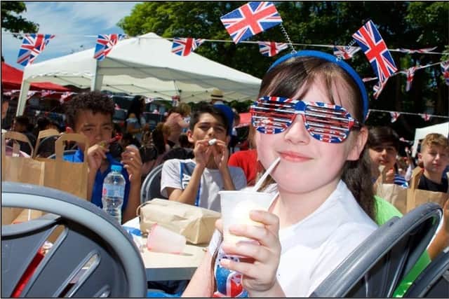 Youngsters enjoyed a Jubilee party