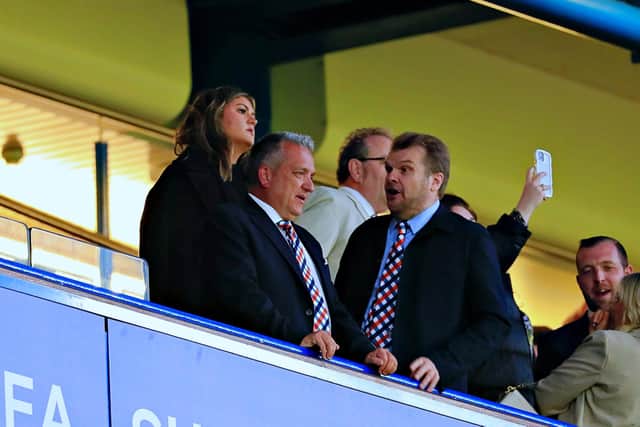 Luton CEO Gary Sweet at Stamford Bridge on Friday night - pic: Liam Smith
