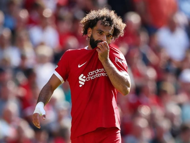 GK: Alisson Becker, Caoimhin Kelleher, Adrian, Viteszslav Jaros. DEF: Joe Gomez, Virgil van Dijk, Ibrahima Konate, Kostas Tsimikas, Andy Robertson, Joel Matip, Trent Alexander-Arnold. MID: Wataru Endo, Thiago Alcantara, Dominik Szoboszlai, Alexis Mac Allister, Curtis Jones. FWD: Luis Diaz, Darwin Nunez, Mohamed Salah (pictured), Cody Gakpo, Diogo Jota, Paul Glatzel. U21s: Stefan Bajcetic, Ryan Gravenberch, Harvey Elliot.