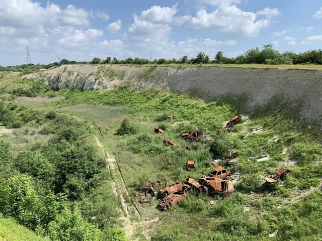 The hills on the site. Picture: Mary Walsh