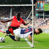 Pelly-Ruddock Mpanzu in action during Luton's trip to West Bromwich Albion last season