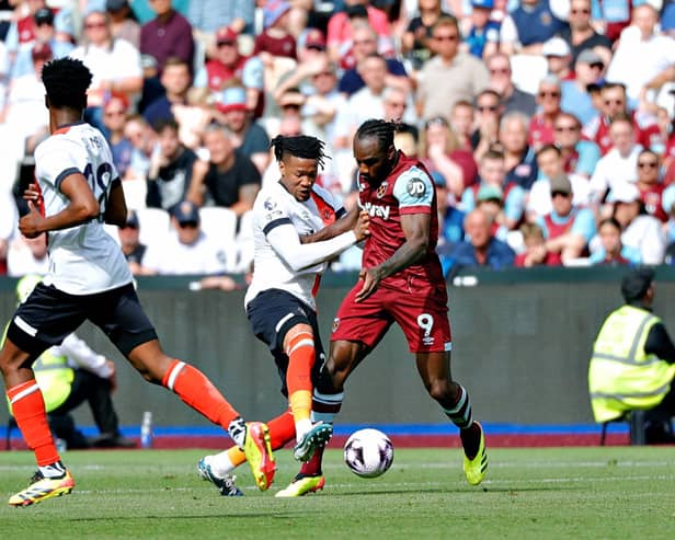 Gabe Osho gets stuck in against West Ham on Saturday - pic: Liam Smith