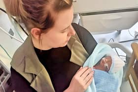 Luton mum Leonie Appleby with her son Kai who died aged just eight weeks old. He was diagnosed with Edwards Syndrome and Leonie is organising a fundraising ball which will coincide with what would have been his seventh birthday