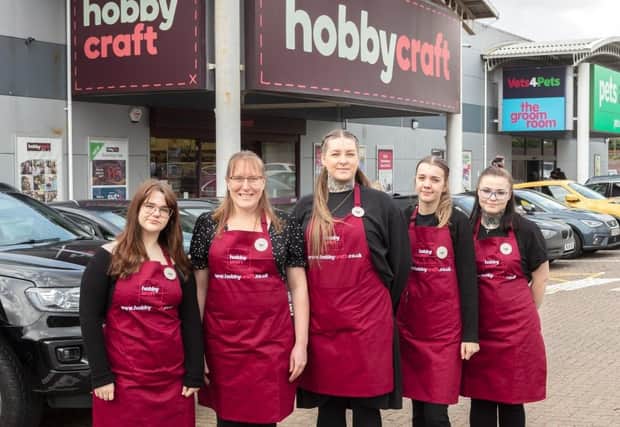 The team at Dunstable's new Hobbycraft