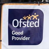 A banner showing a school's Ofsted rating (Picture by Carl Court from Getty Images)
