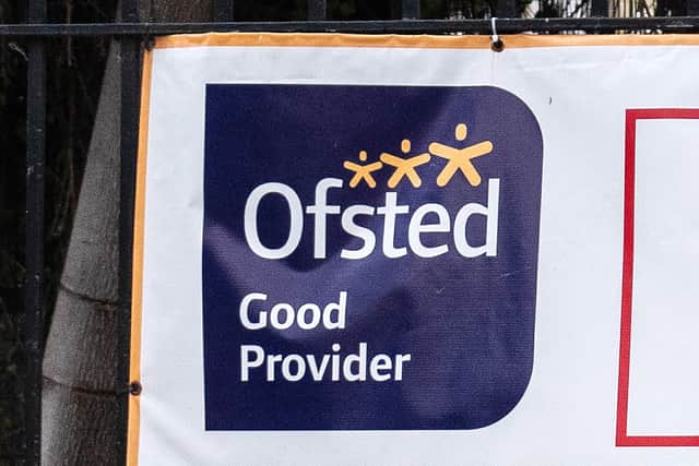 A banner showing a school's Ofsted rating (Picture by Carl Court from Getty Images)