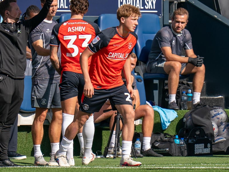 Brought on for his Football League debut earlier than he might have expected when Ashby was taken off injured on 21 minutes, as he was deployed in the left wingback role, not a position he is accustomed to, more a full back or a midfielder. Understandably took a while to get into the fixture, his passing not quite as accurate as he would have wanted, while didn't always possess the confidence to throw caution to the wind in the second period when the Hatters were searching for a winner. Still, a huge plus for the academy as they are now beginning to bring several players through for the first team.