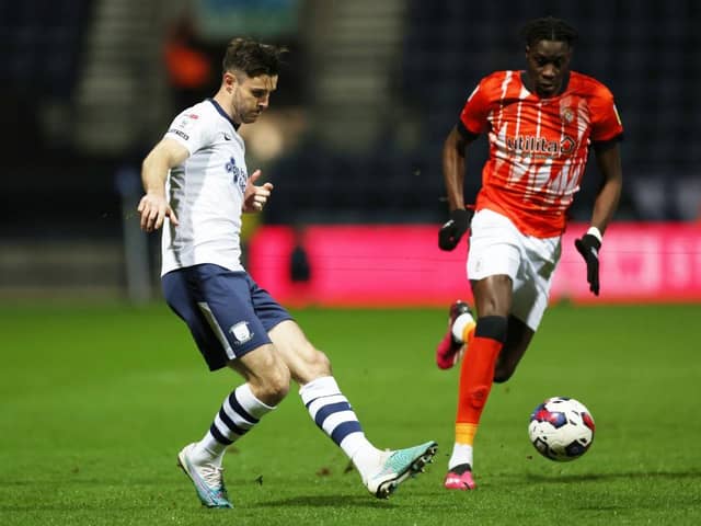 Elijah Adebayo applies the pressure against Preston